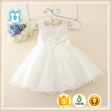 usine Guangzhou blanc photos 5 année pas cher prix robe doublure net bébé vêtements parti fleur